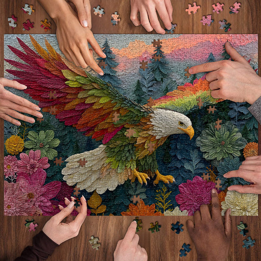 Leaf Eagle Wooden Jigsaw Puzzle 1000 Pieces