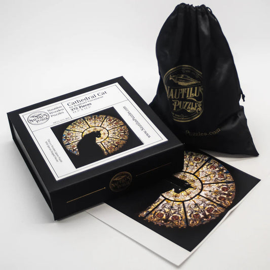 🐈⬛Cathedral Cat Wooden Jigsaw Puzzle - 372PCS