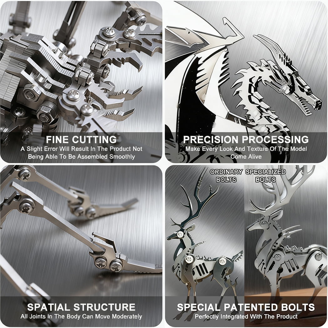 3D Steel Mechanical Xenomorph Puzzles