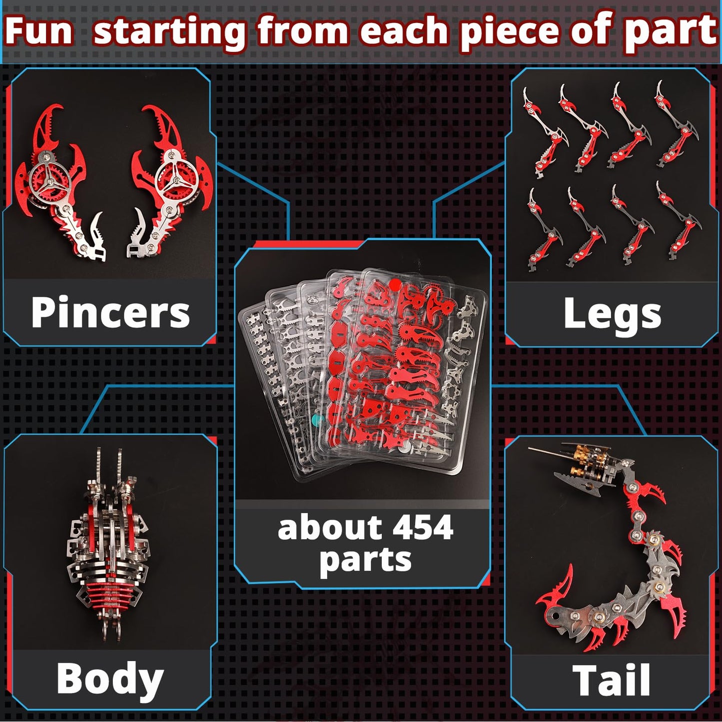 3D Metal Scorpion Puzzles for Adults