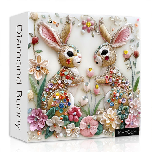 Diamond Bunny Wooden Jigsaw Puzzle 1000 Pieces