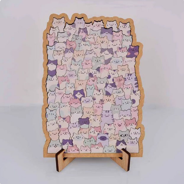 🐾Cat Shaped Wooden Jigsaw Puzzle