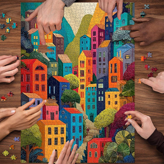 Mountain Palette Wooden Jigsaw Puzzle 1000 Pieces