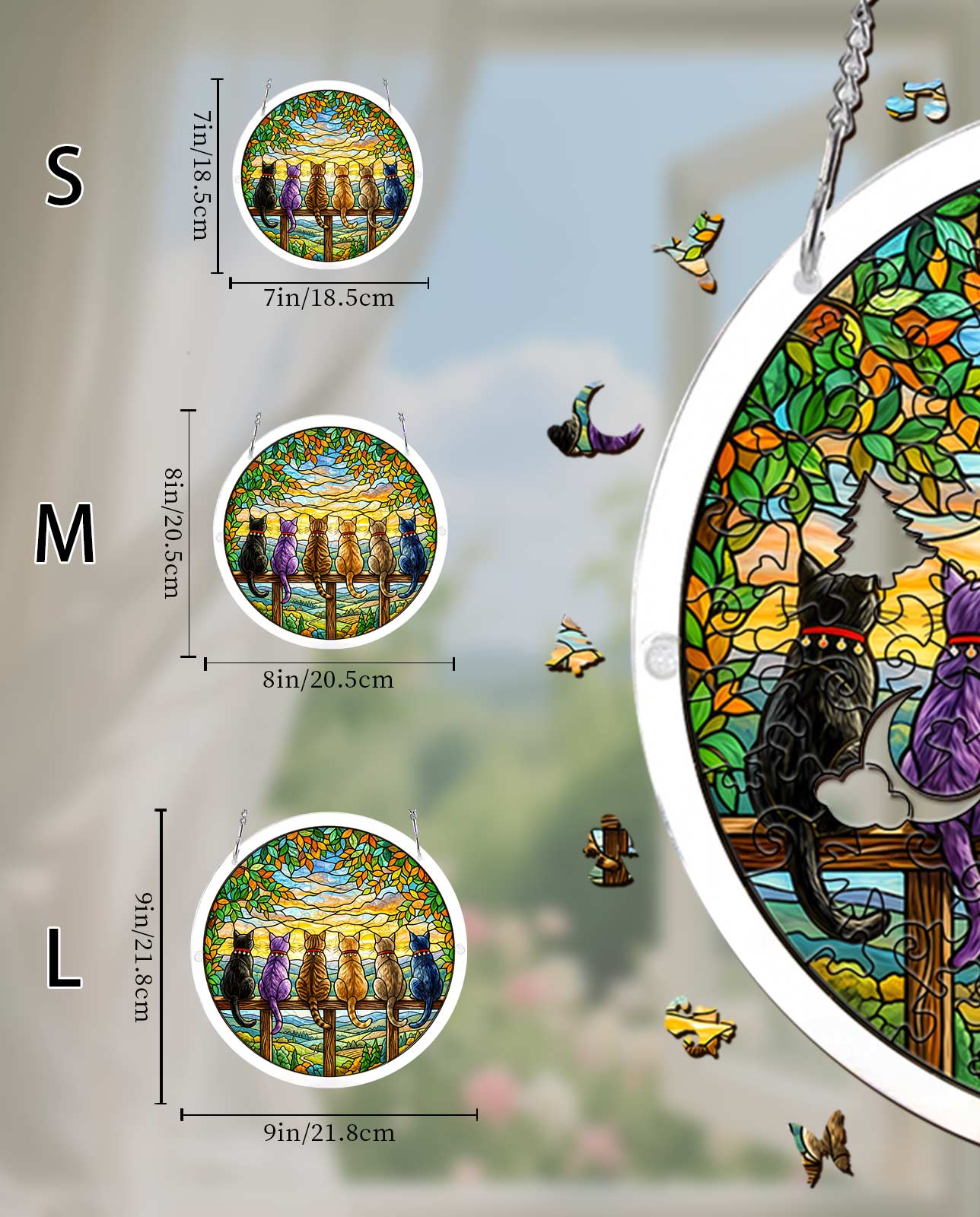 Horizon Watchers Puzzle Suncatcher
