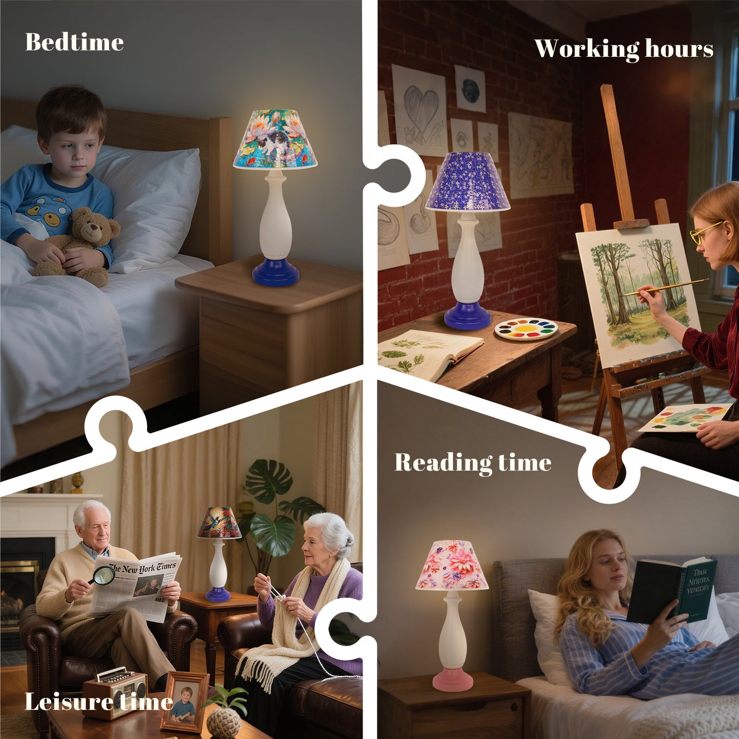3D Print Puzzle Table Lamp