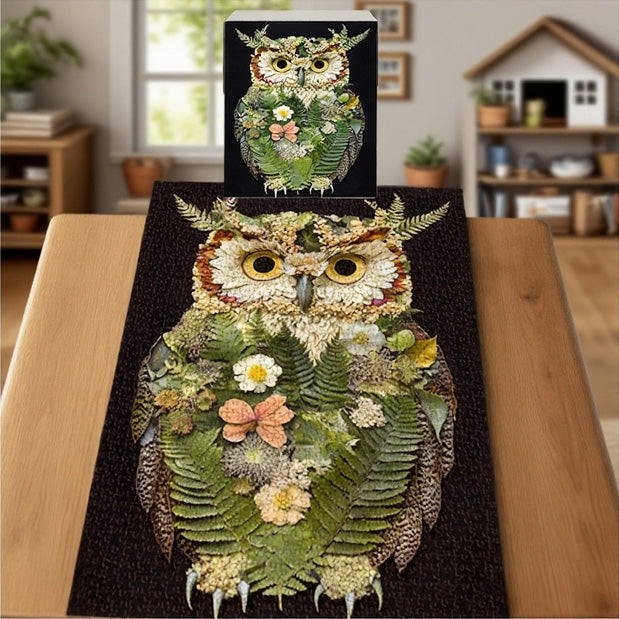 🦉The Foliage Owl Wooden Jigsaw Puzzle 1000 Pieces – Puzzloom