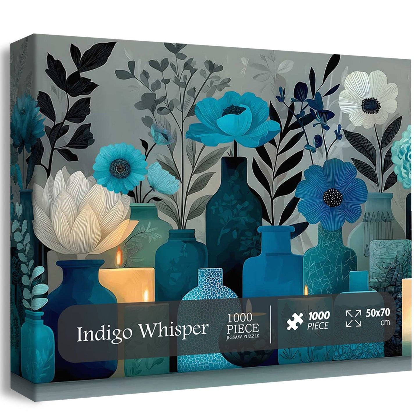 Indigo Whisper Wooden Jigsaw Puzzle 1000 Pieces