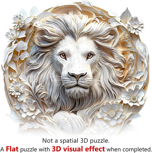 🦁3D Lion Wooden Jigsaw Puzzle
