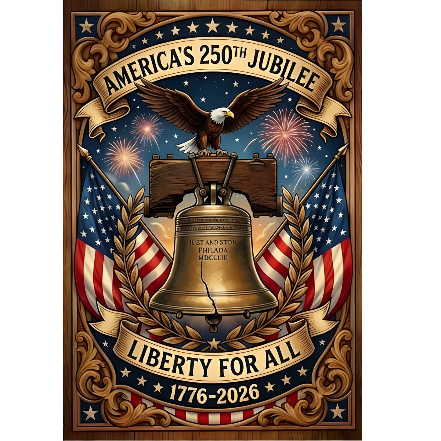 U.S. 250th Anniversary | 1000-Piece Wooden Jigsaw Puzzle