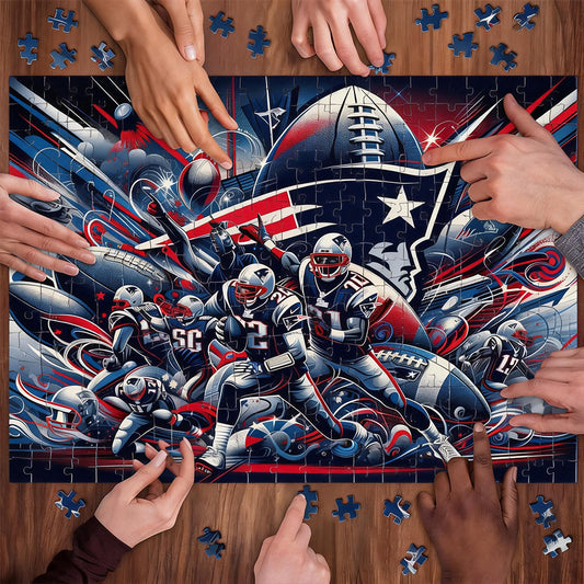 New England Patriots NFL | 1000-Piece Wooden Jigsaw Puzzle