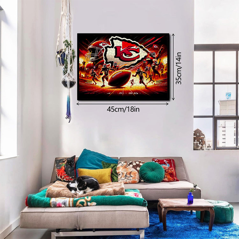 Kansas City Chiefs NFL | 1000-Piece Wooden Jigsaw Puzzle