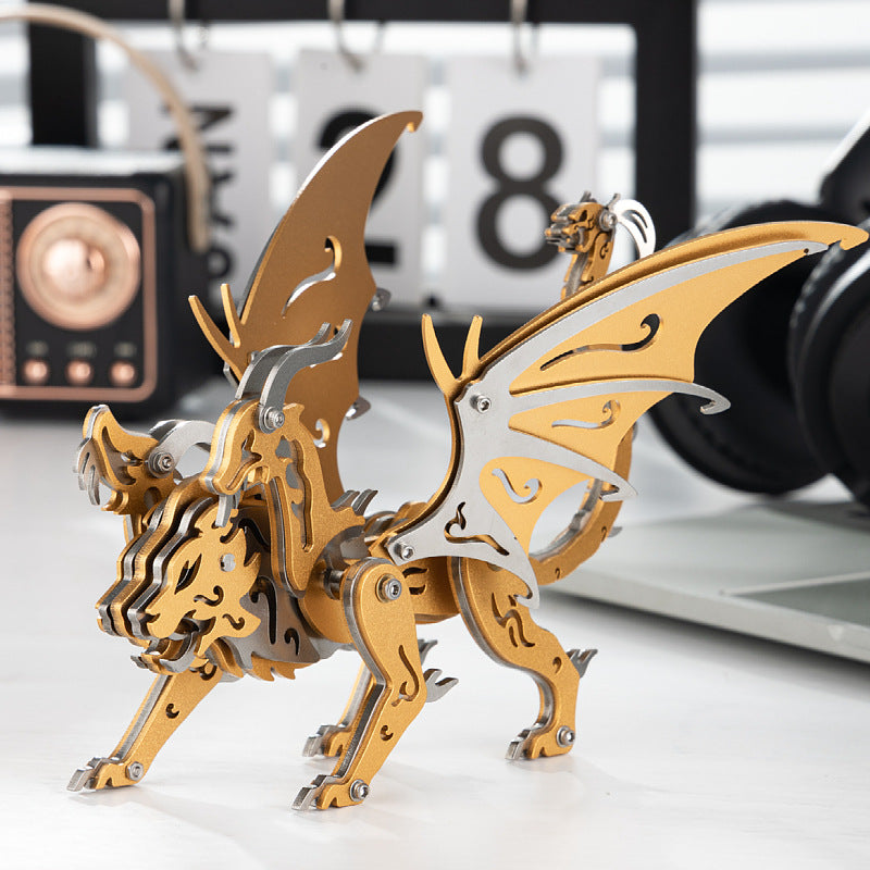 3D Steel Mechanical Chimera Puzzles