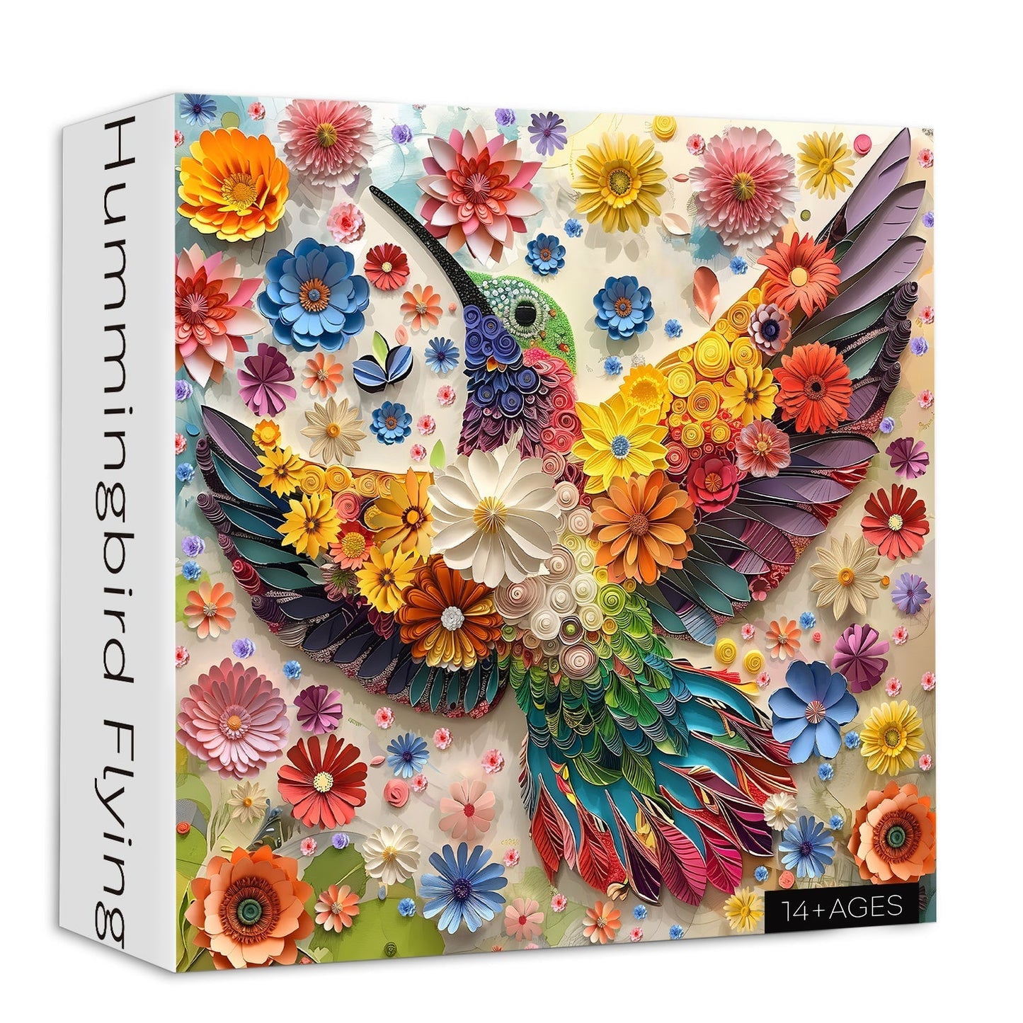 Hummingbird Quilling Art Wooden Jigsaw Puzzle 1000 Pcs