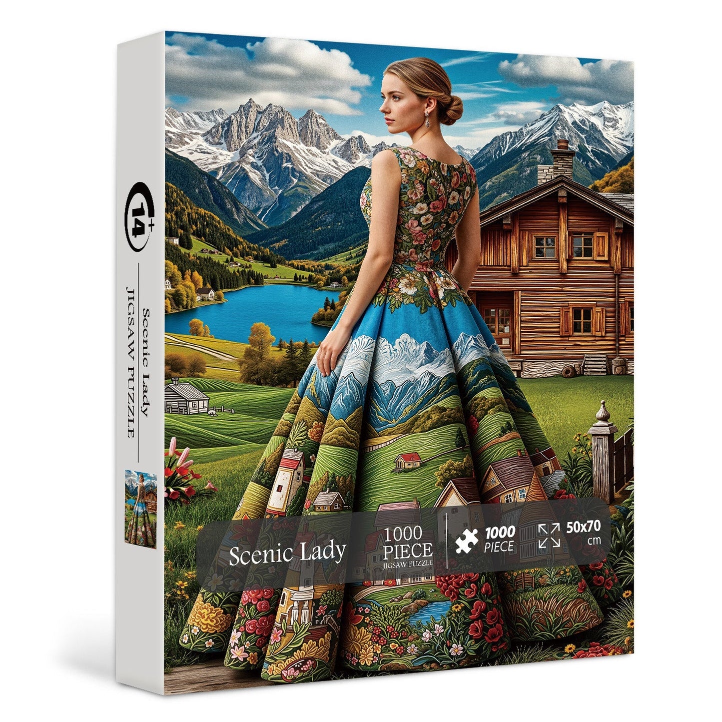 Scenic Lady | 1000-Piece Wooden Jigsaw Puzzle