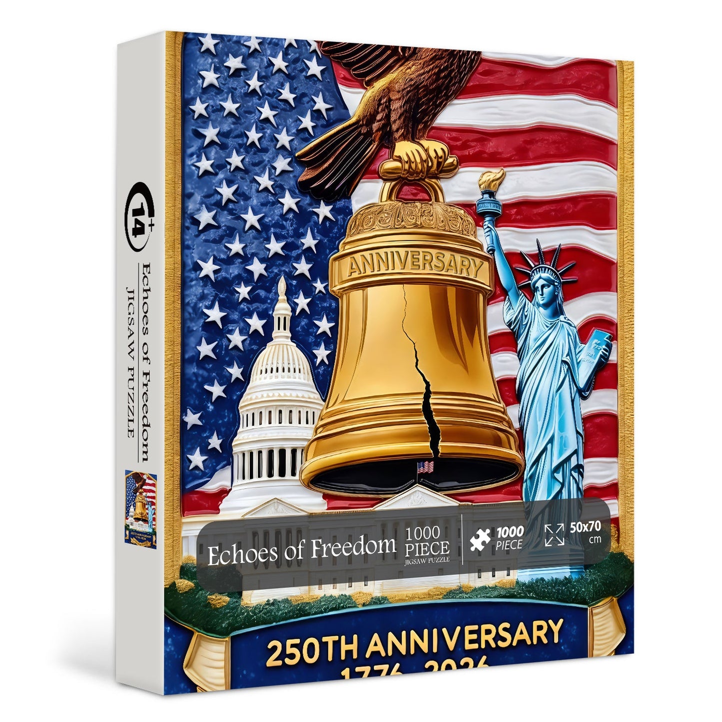 Echoes of Freedom | 1000-Piece Wooden Jigsaw Puzzle