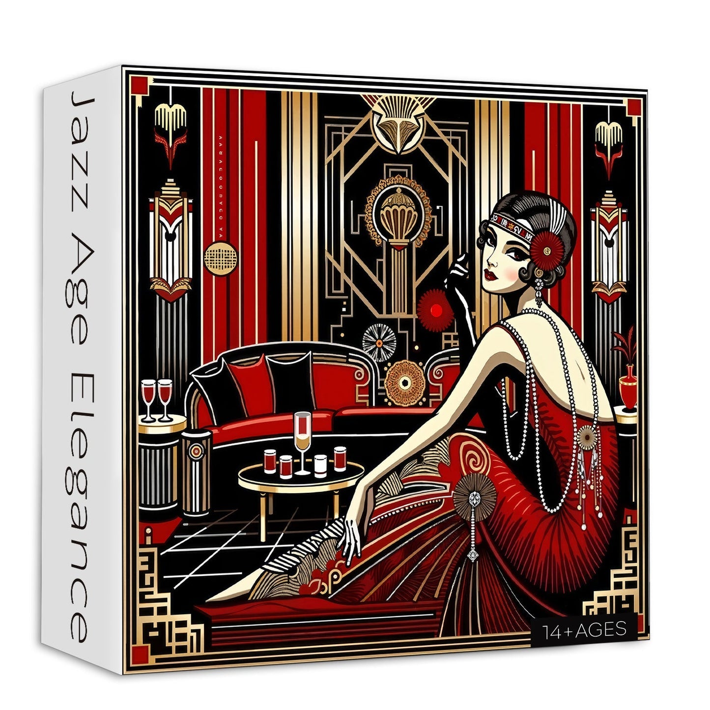 Jazz Age Elegance | 1000-Piece Wooden Jigsaw Puzzle