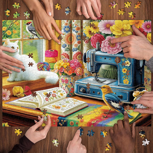 Weave Spring | 1000-Piece Wooden Jigsaw Puzzle