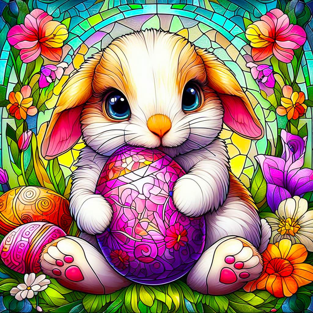 Home Garden Easter Bunny | 1000-Piece Wooden Jigsaw Puzzle