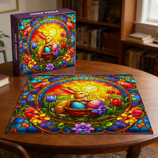 Easter Bunny And Egg Hunt | 1000-Piece Wooden Jigsaw Puzzle