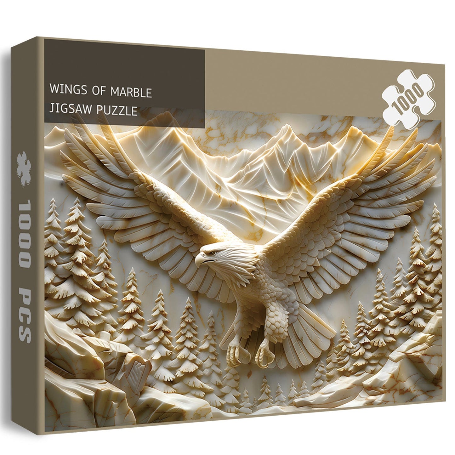 Wings of Marble | 1000-Piece Wooden Jigsaw Puzzle