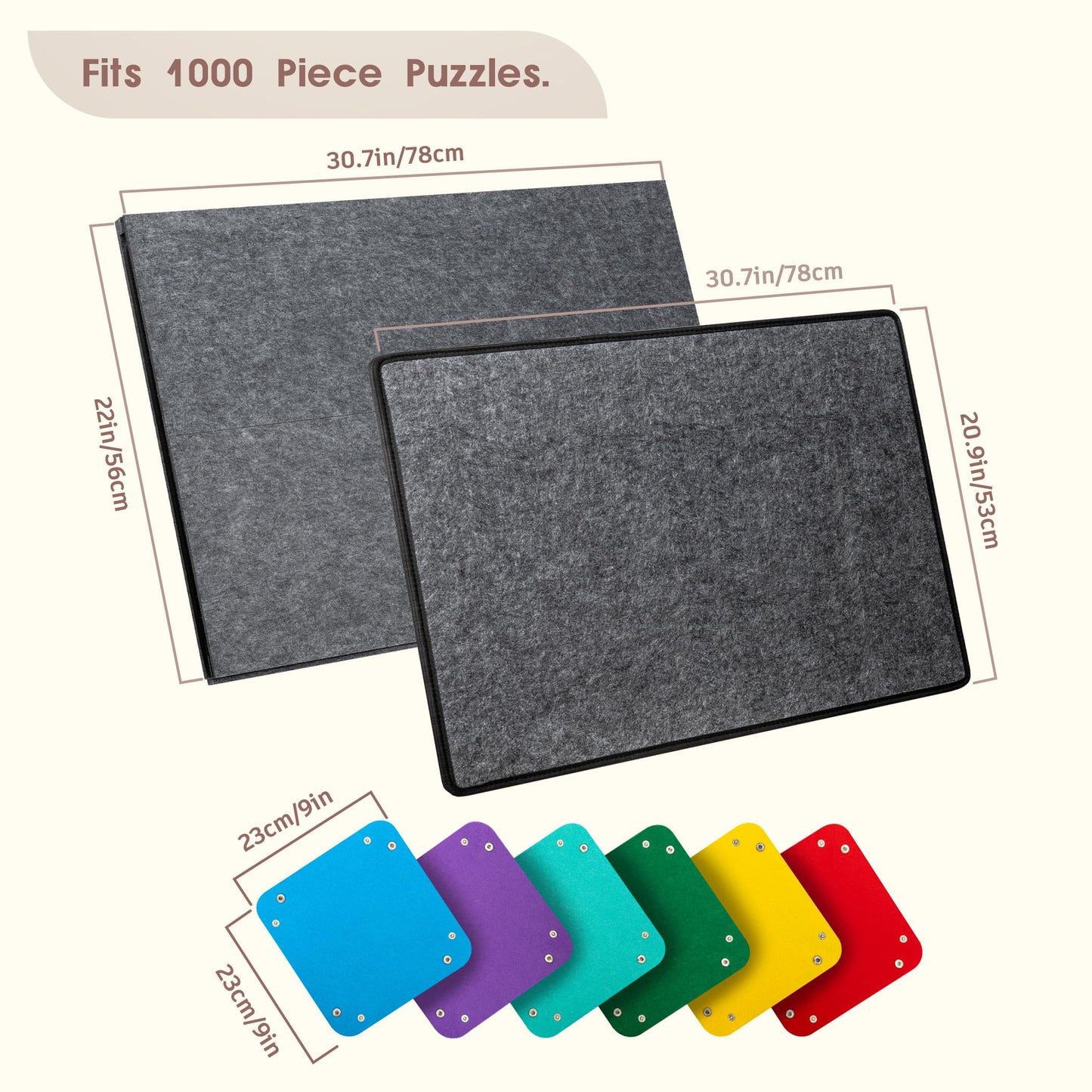 1000 Pieces Portable Jigsaw Puzzle Board