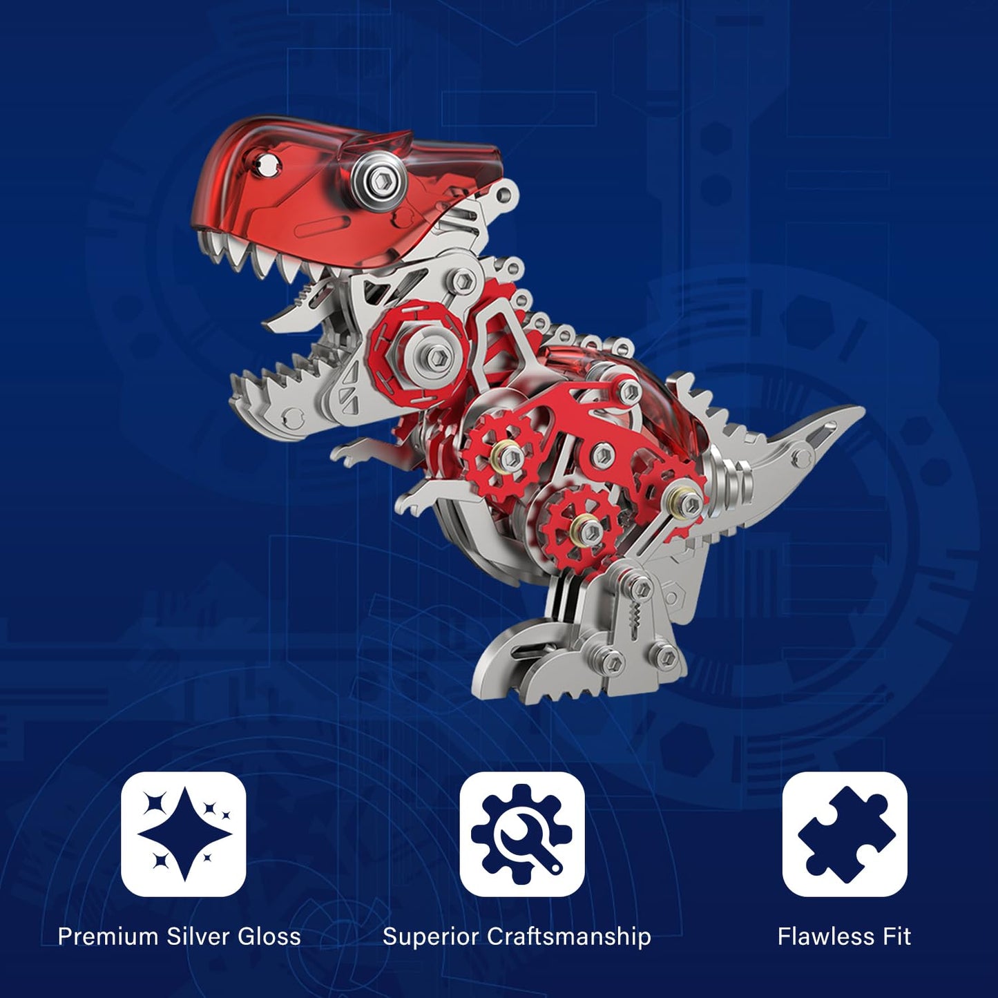 🦖3D Steel Mechanical Dinosaur Puzzles