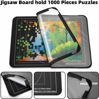 Portable Jigsaw Puzzle Board with Dustproof Cover