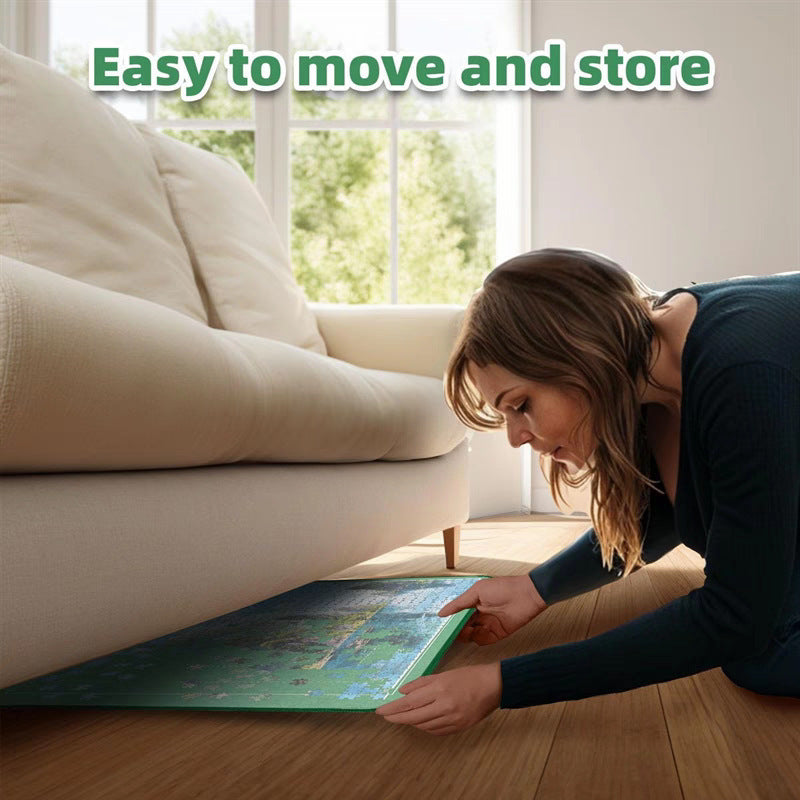 Portable Jigsaw Puzzle Board with Dustproof Cover