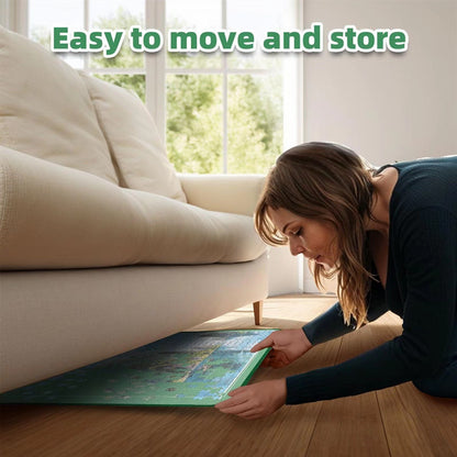 Portable Jigsaw Puzzle Board with Dustproof Cover