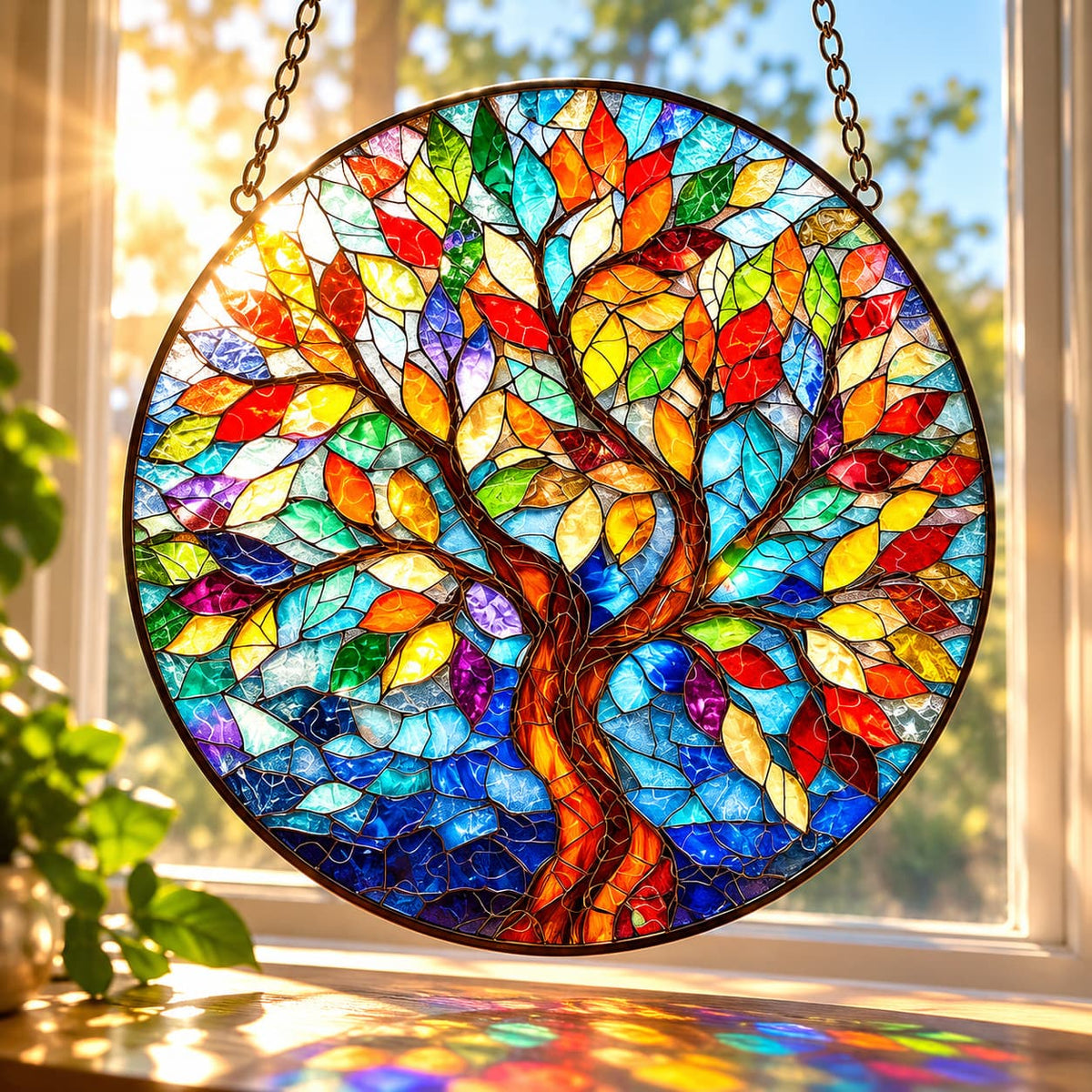 Tree of Life Acrylic Jigsaw Puzzle Suncatcher