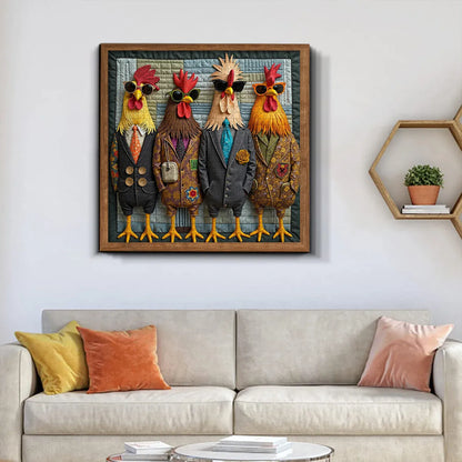 puzzloom™ Runway Roosters Wooden Jigsaw Puzzle 1000 Pieces