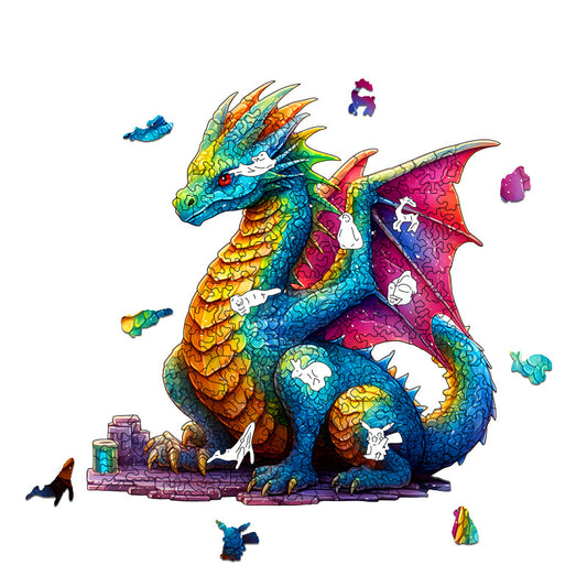 A Dragon's Dream - Wooden Jigsaw Puzzle