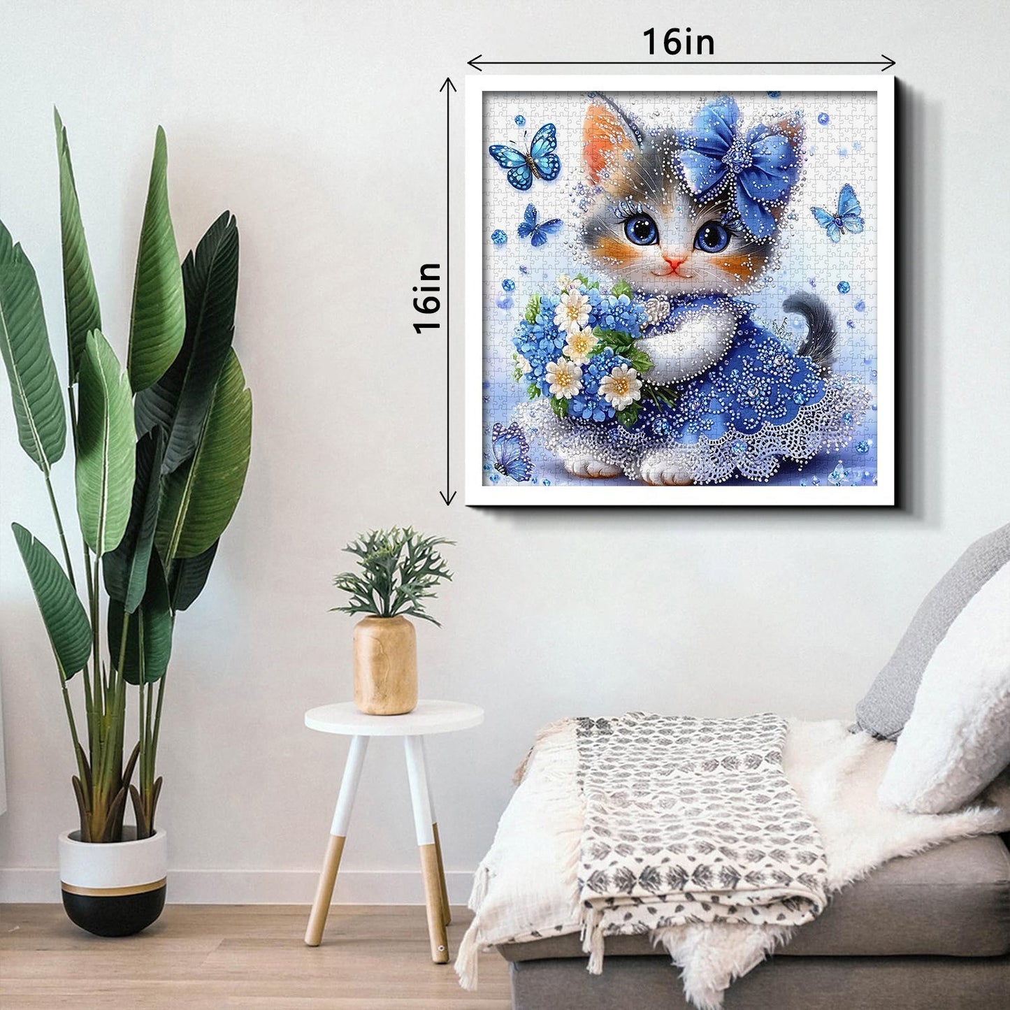 The Sapphire Kitten Wooden Jigsaw Puzzle 1000 Pieces