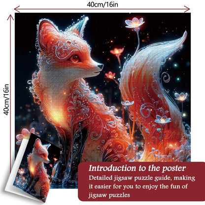 Crystal Fox Wooden Jigsaw Puzzles 1000 Pieces