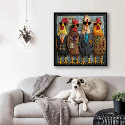 puzzloom™ Runway Roosters Wooden Jigsaw Puzzle 1000 Pieces