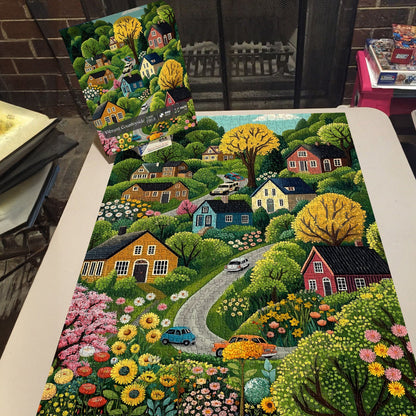 Vibrant Countryside | 1000-Piece Wooden Jigsaw Puzzle