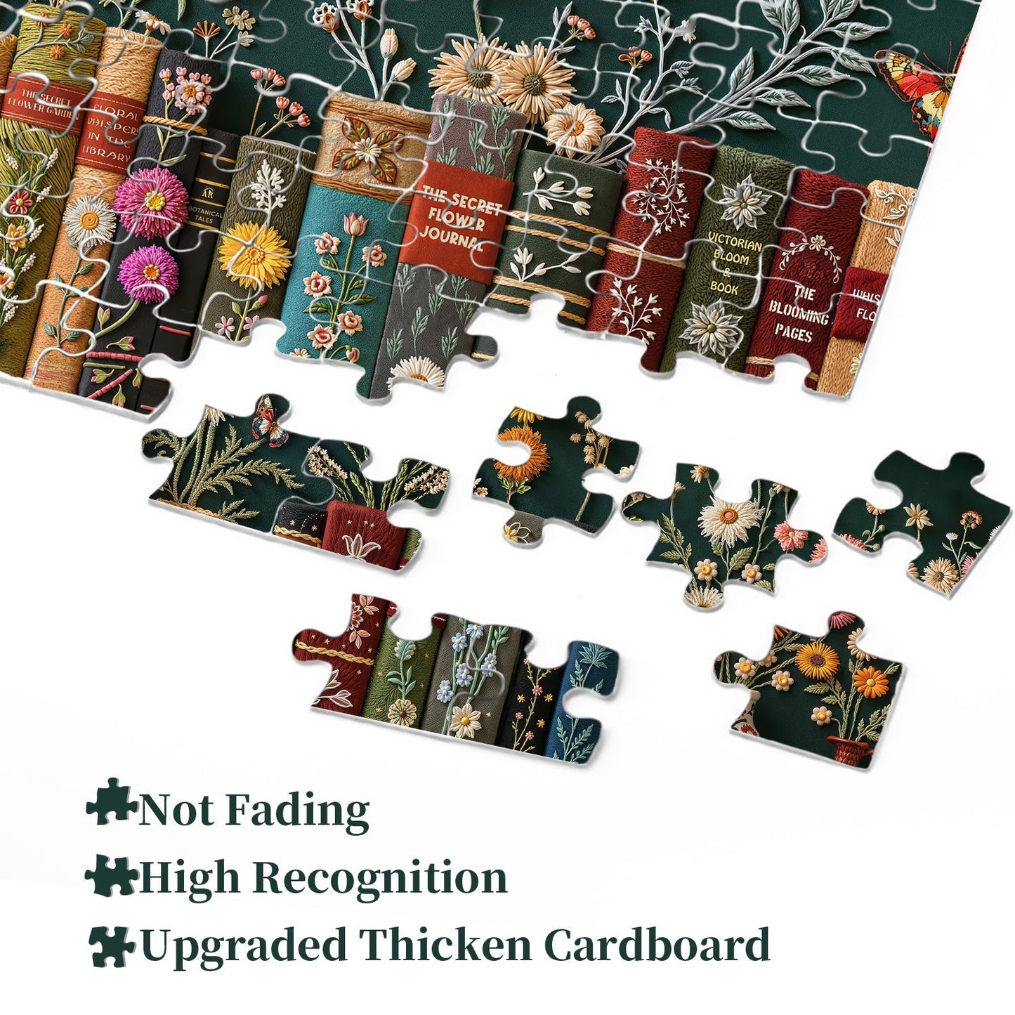 Blooming Bookshelf Jigsaw Puzzles 1000 Pieces