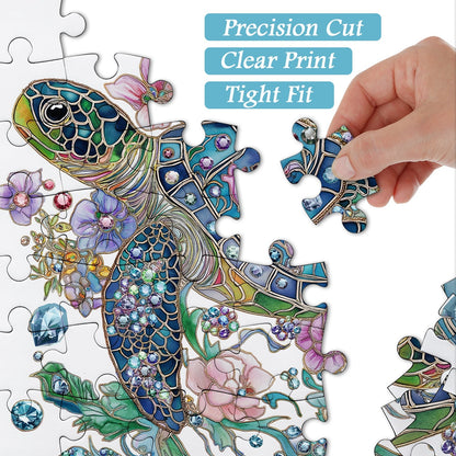 Shining Turtle Wooden Jigsaw Puzzle 1000 Pieces