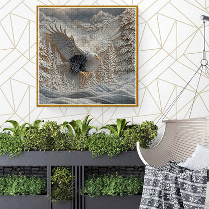 Carved Eagle Jigsaw Puzzle