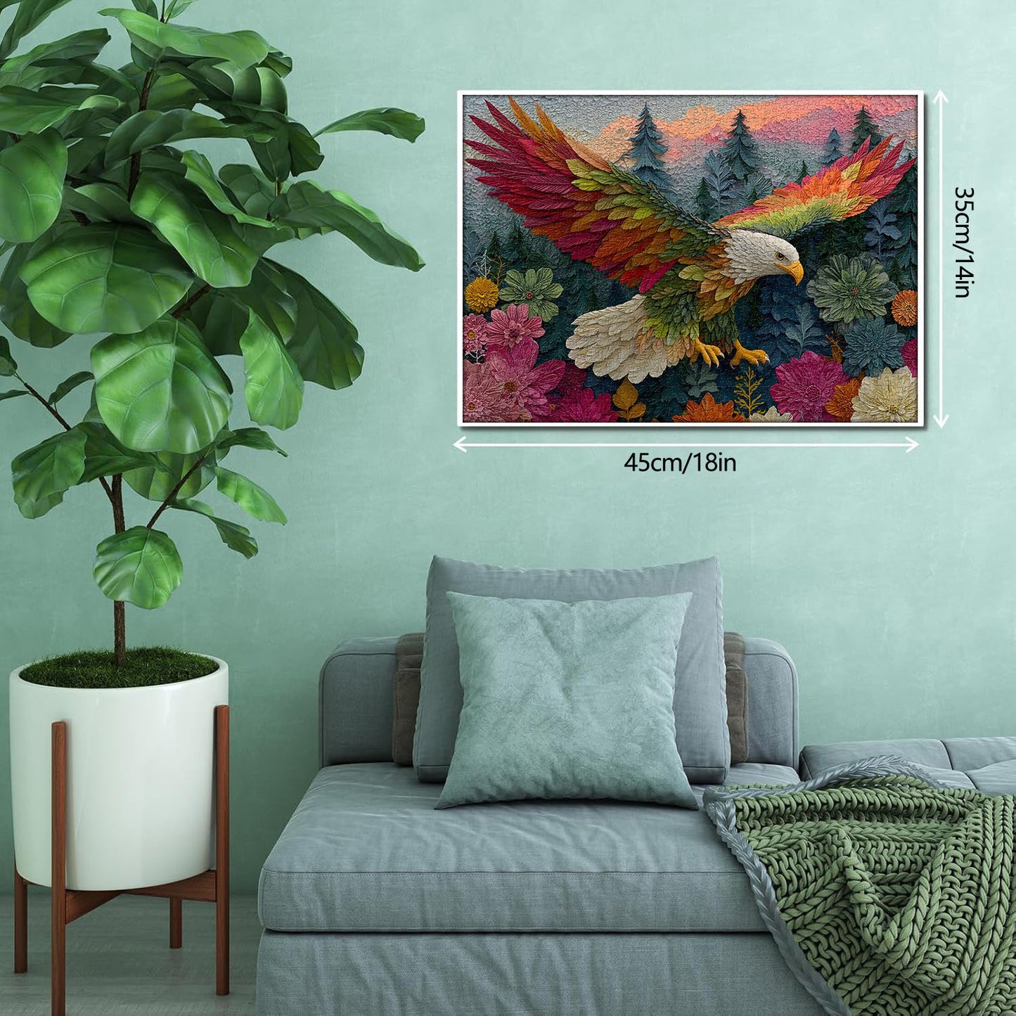 Leaf Eagle Wooden Jigsaw Puzzle 1000 Pieces