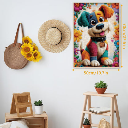Patchwork Pup | 1000-Piece Wooden Jigsaw Puzzle