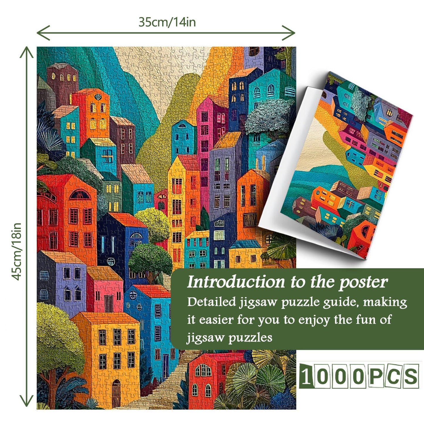 Mountain Palette Wooden Jigsaw Puzzle 1000 Pieces