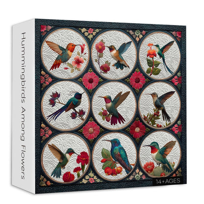 Hummingbirds Among Flowers Wooden Jigsaw Puzzles 1000 Pieces