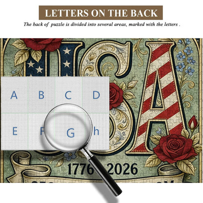 U.S. 250th Anniversary | 1000-Piece Wooden Jigsaw Puzzle