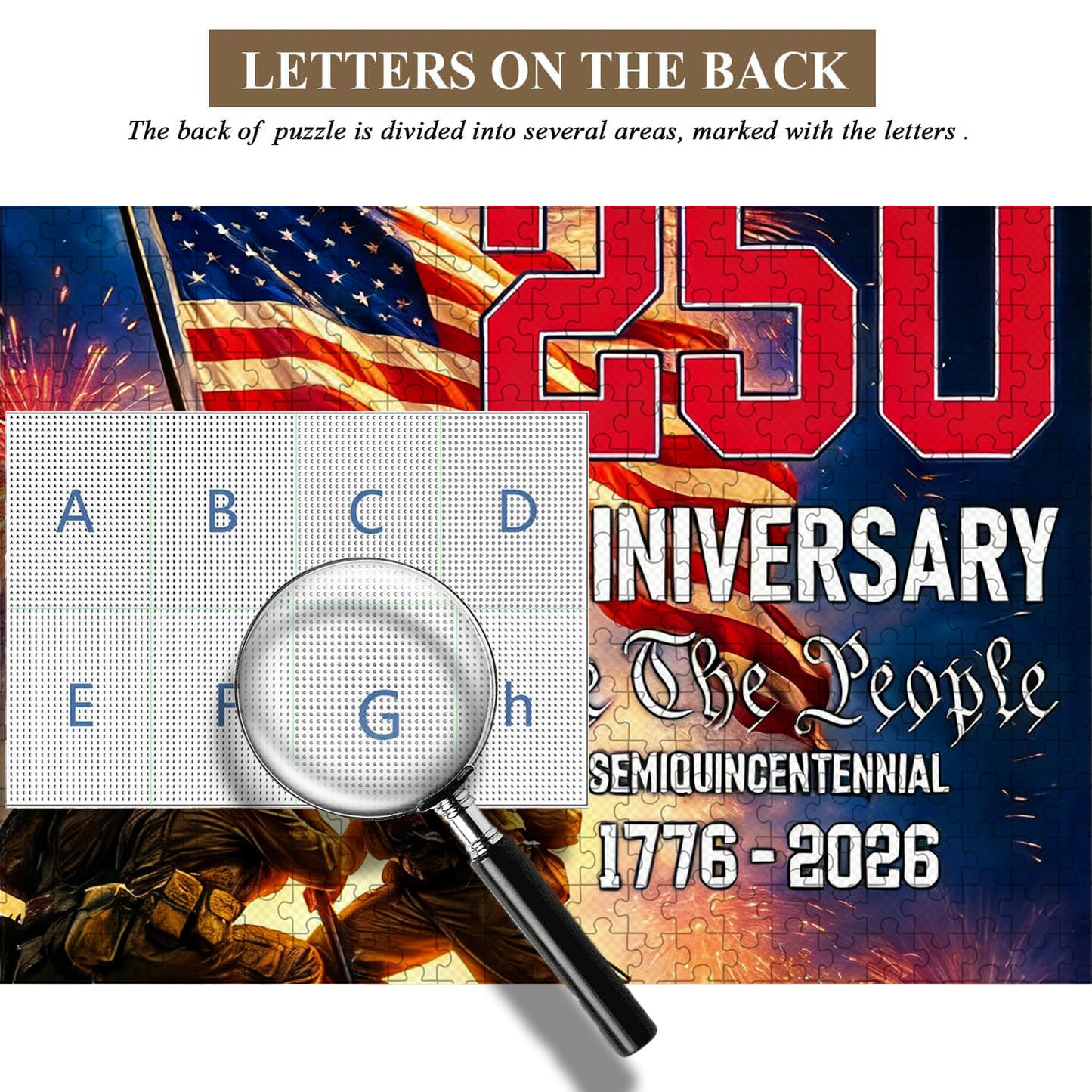 U.S. 250th Anniversary | 1000-Piece Wooden Jigsaw Puzzle