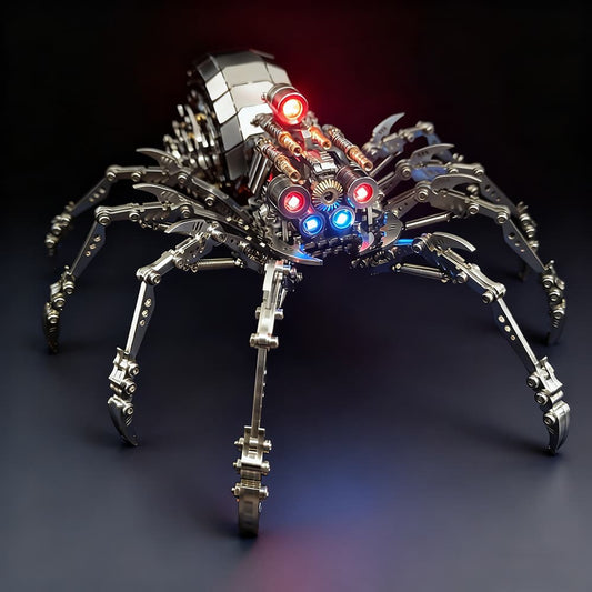 Spider 3D Steel Puzzles for Adults with Light