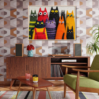 Cute Fuzzy Cats Wooden Jigsaw Puzzle 1000 Pieces