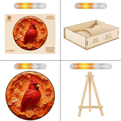 Cardinal Wooden Jigsaw Puzzle