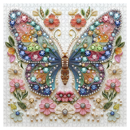 Jewels of the Fluttering Wings Wooden Jigsaw Puzzle 1000 Pieces