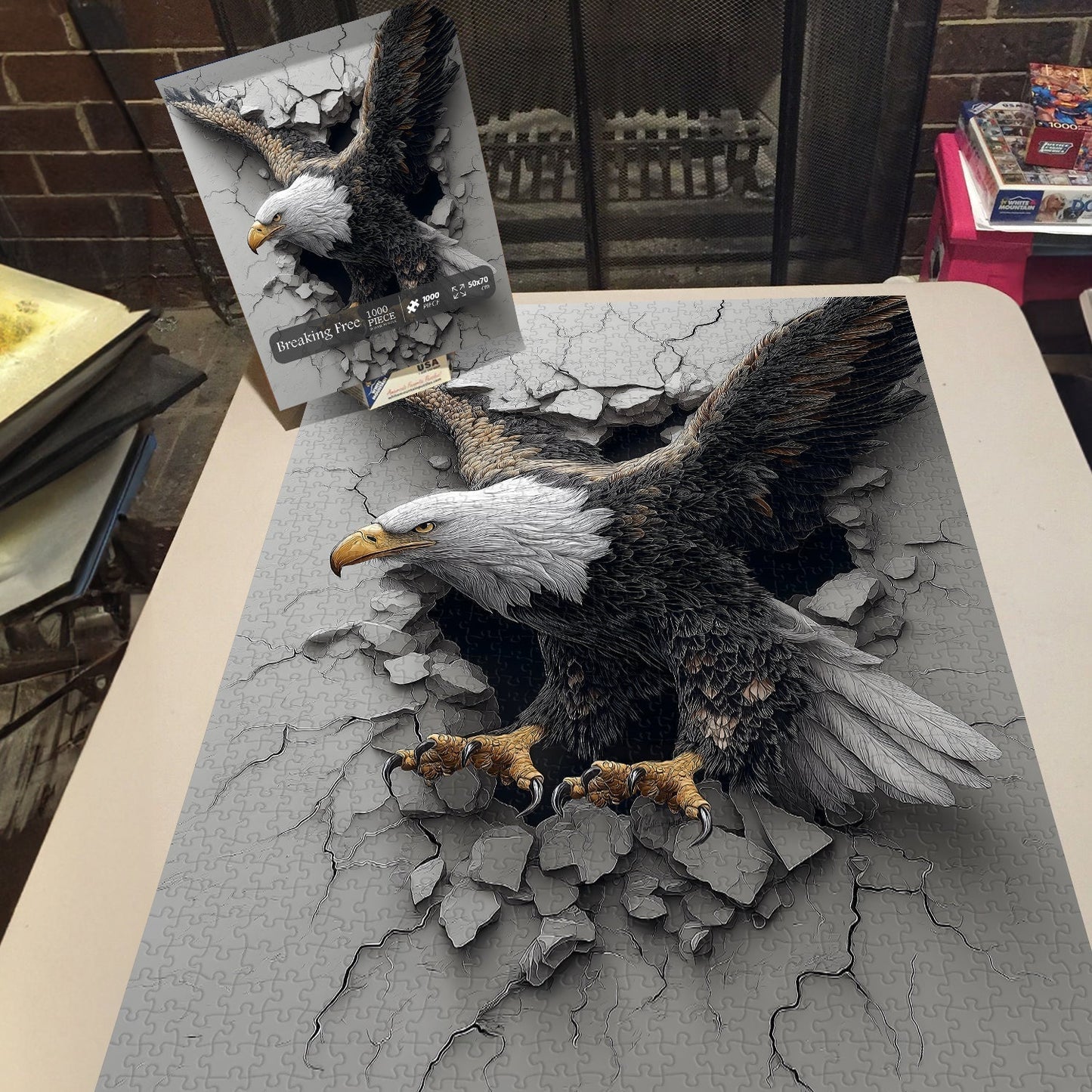 Breaking Free Eagle Wooden Jigsaw Puzzle 1000 Pieces